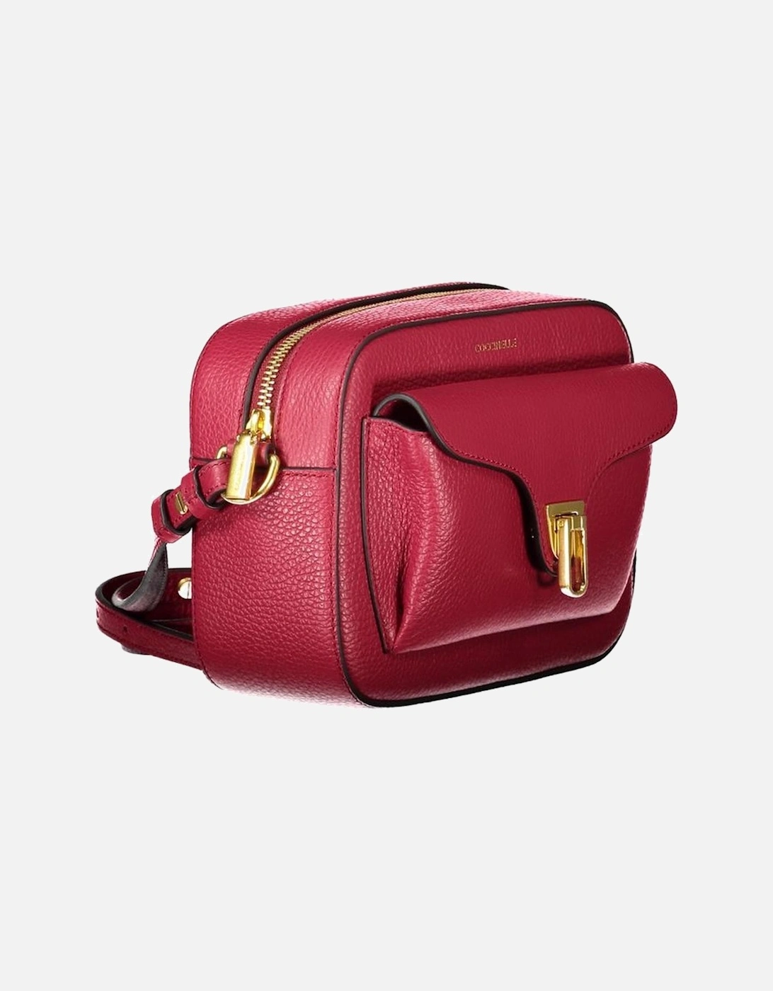 Red Leather Women Handbag