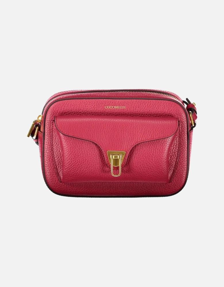 Red Leather Women Handbag