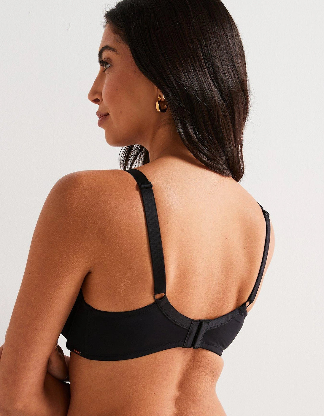 Michelle Light Padded Uw Demi Bra - Black