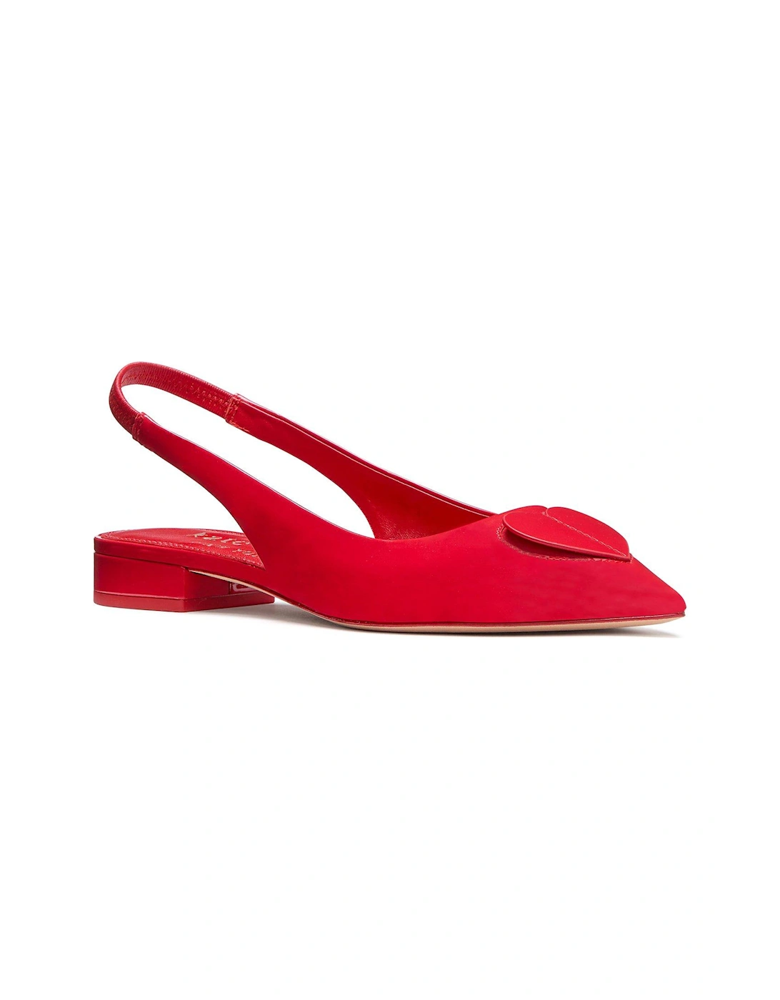 Perfect Pair Heart Slingback Flat - Red