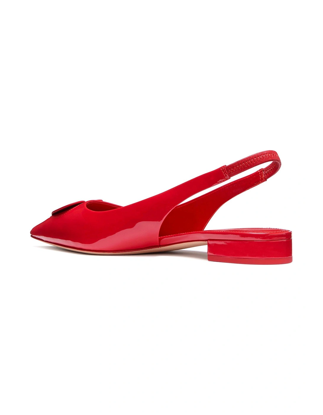 Perfect Pair Heart Slingback Flat - Red