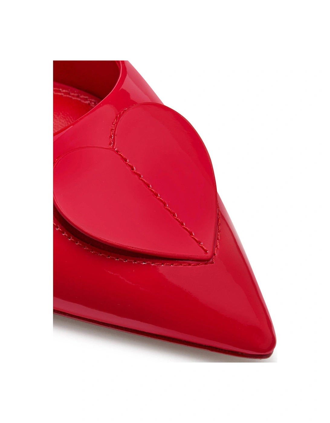 Perfect Pair Heart Slingback Flat - Red