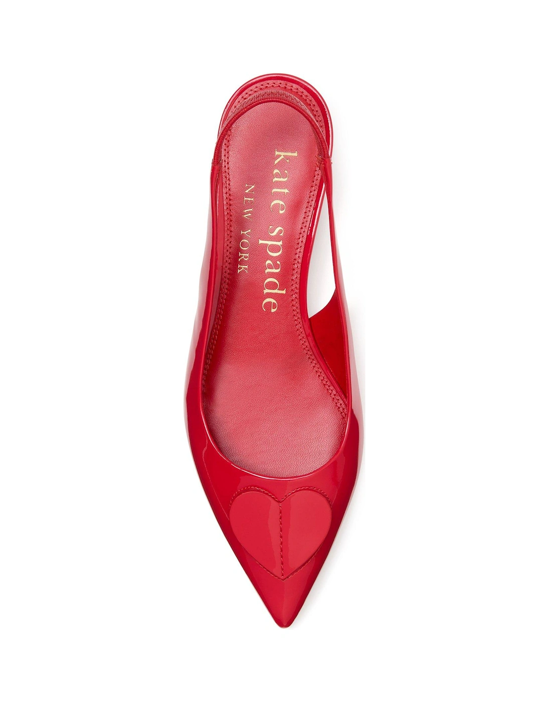 Perfect Pair Heart Slingback Flat - Red