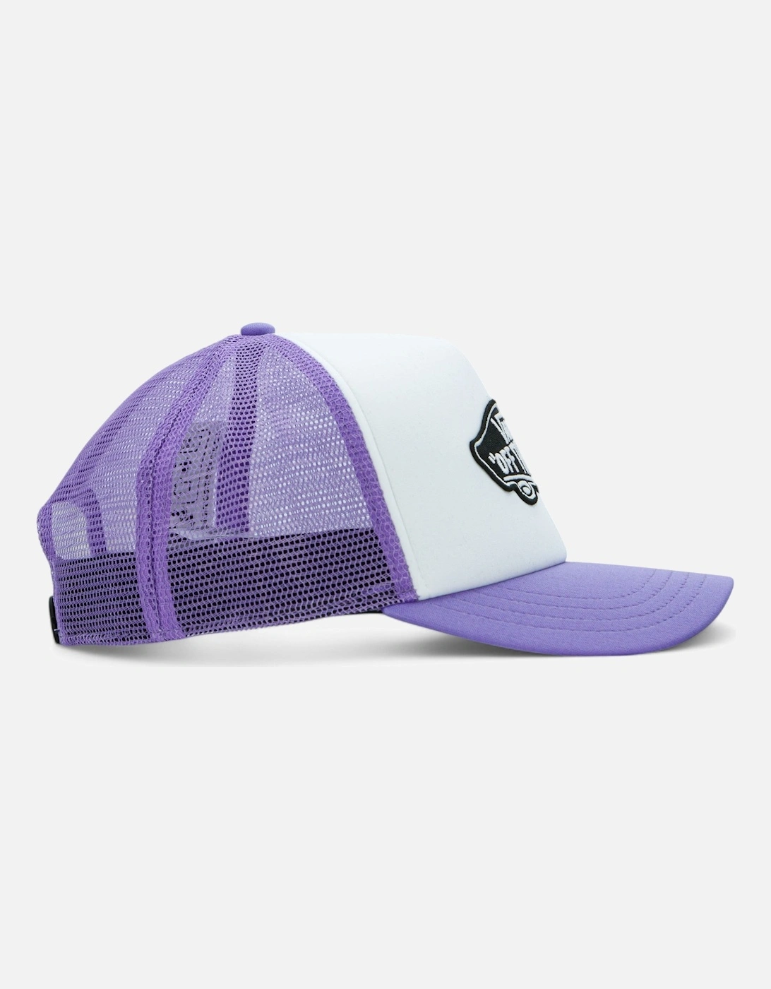 Classic Patch Curved Bill Trucker Cap - White/Purple Haze