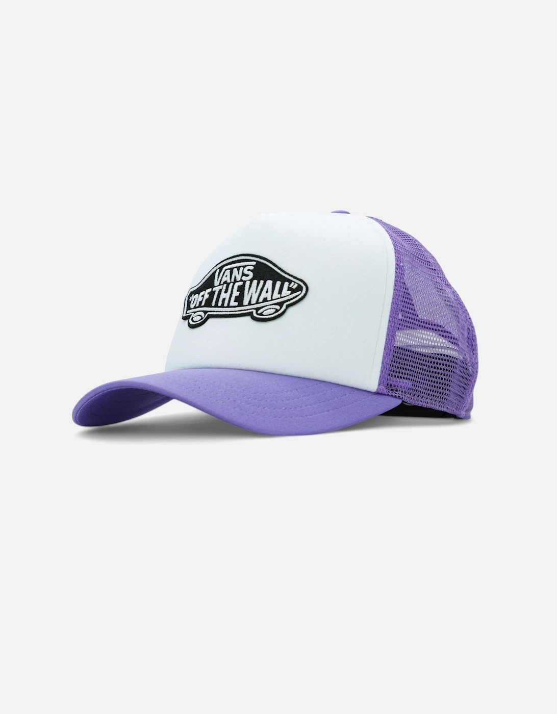 Classic Patch Curved Bill Trucker Cap - White/Purple Haze, 6 of 5