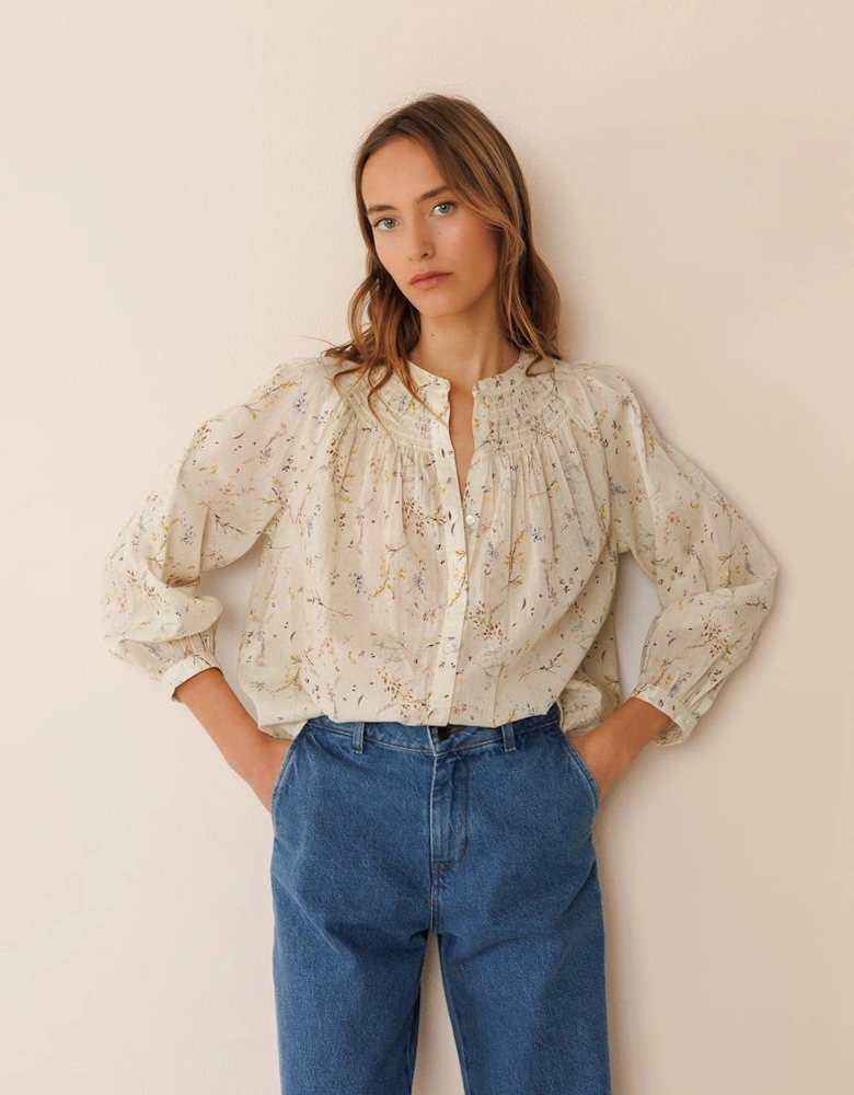 Raglan Sleeve Shirt - Vanilla