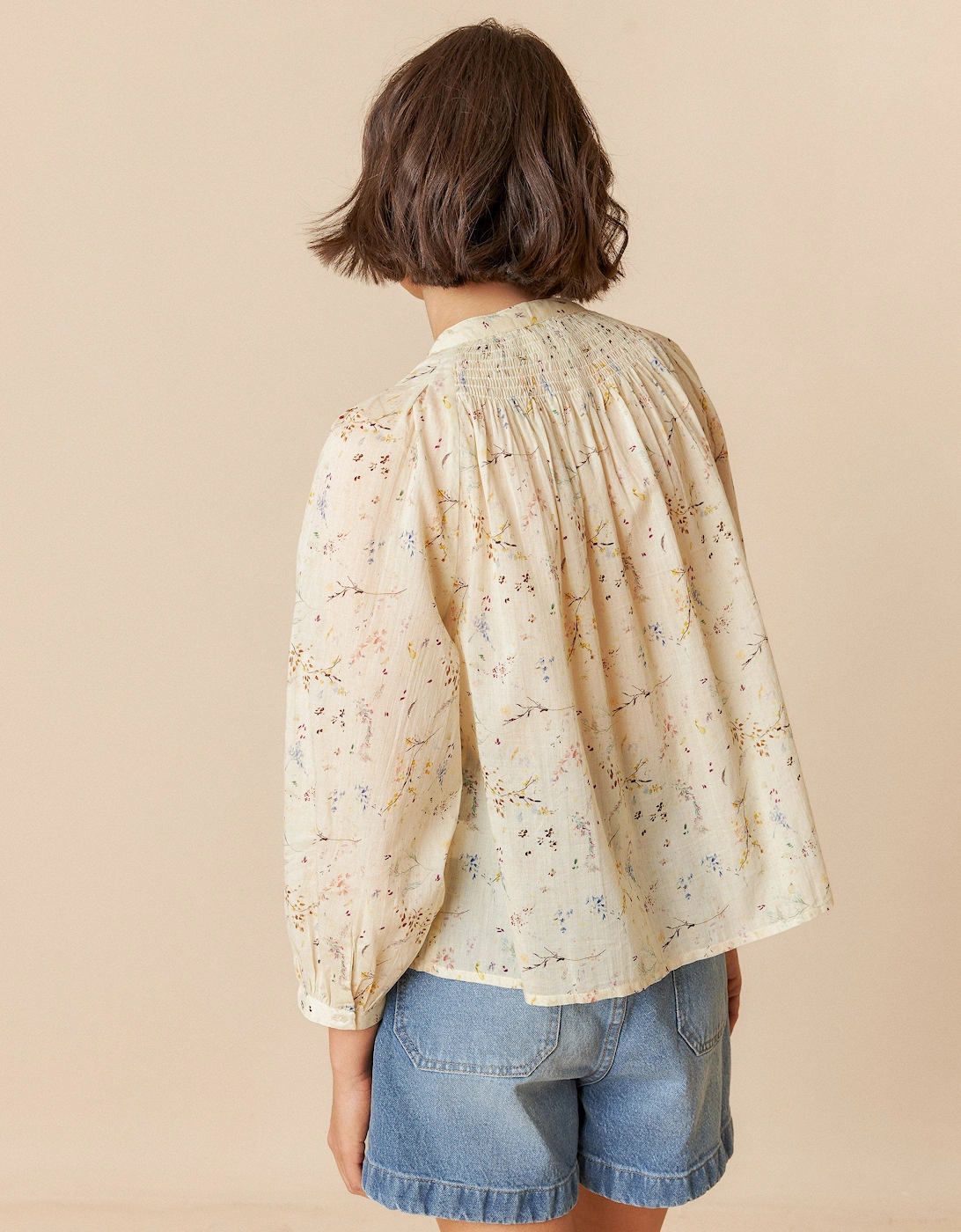 Raglan Sleeve Shirt - Vanilla