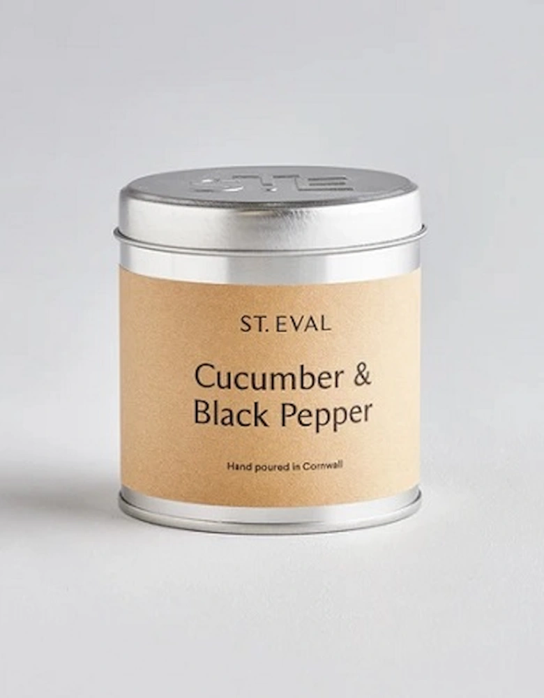 St Eval Scented Tin Candle Cucumber & Black Pepper