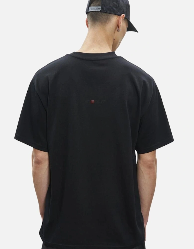 Oval Oversized Tee - Black/Black