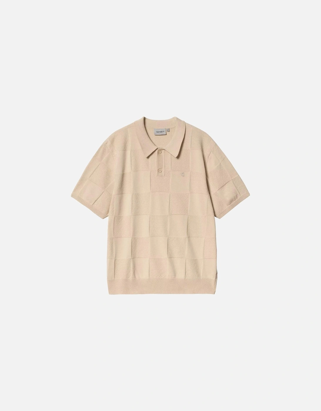 S/S Checker Polo Cotton Knit - Fleur De Sel, 5 of 4