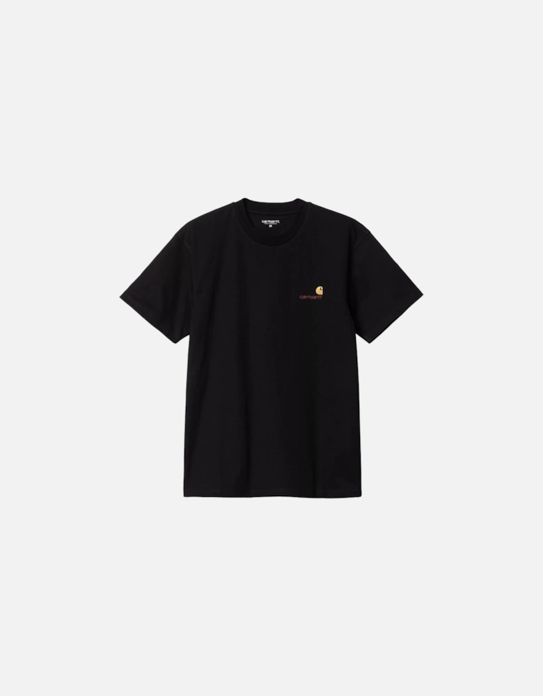 S/S American Script T-Shirt - Black