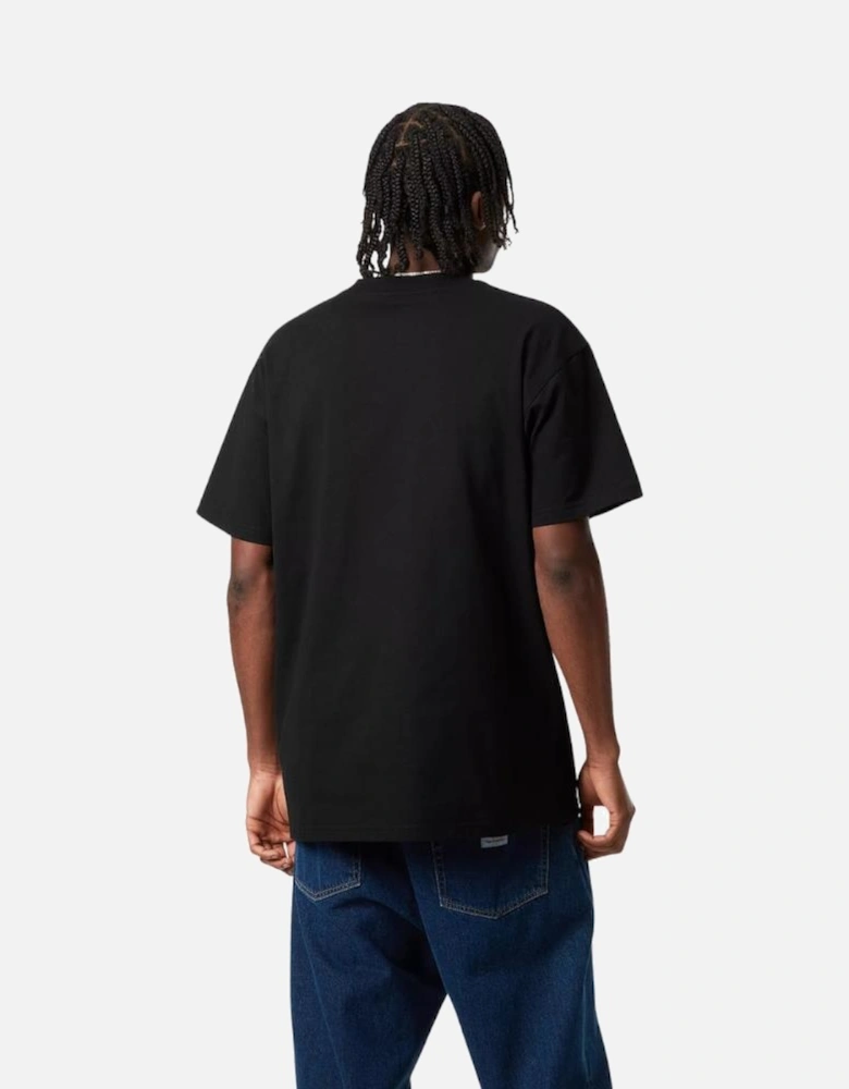 S/S American Script T-Shirt - Black