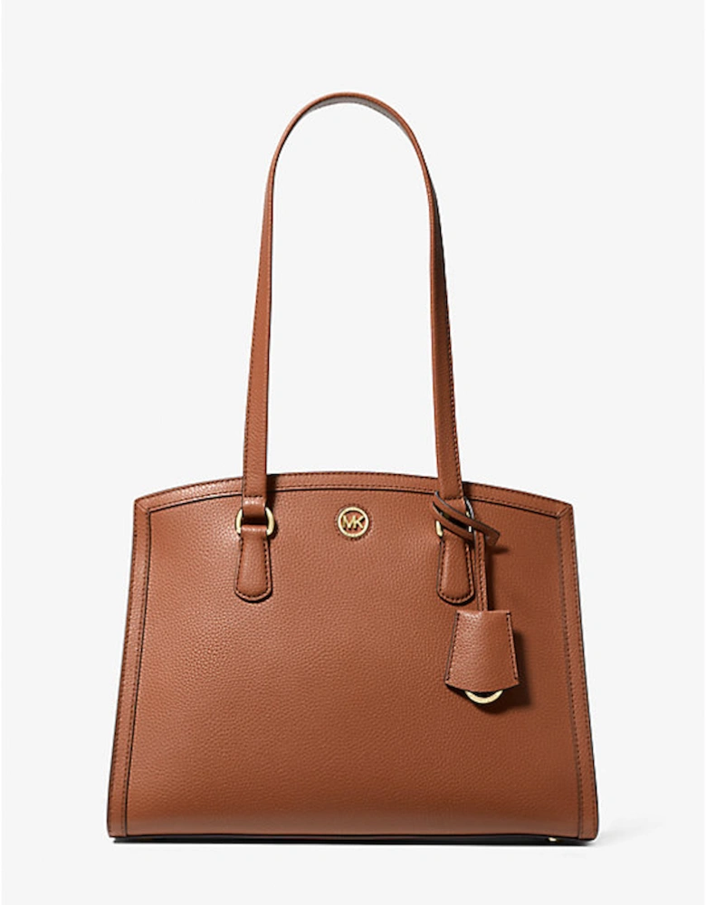 Chantal Medium Pebbled Leather Tote Bag