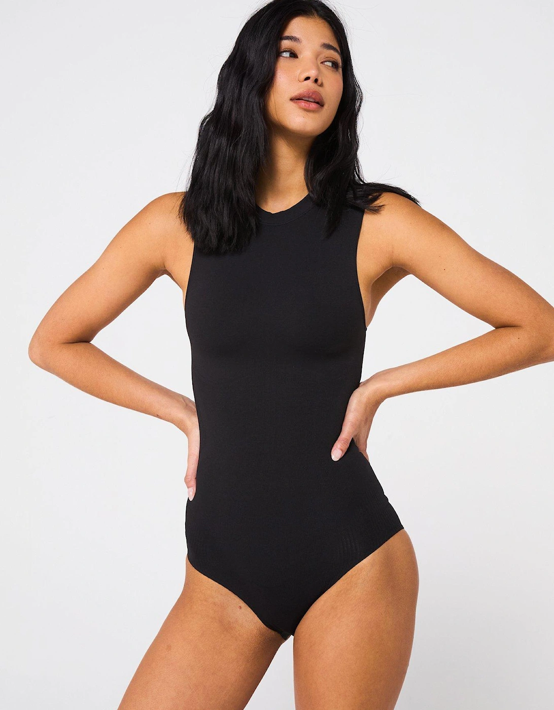 Seamless Shaping Bodysuit - Black, 2 of 1