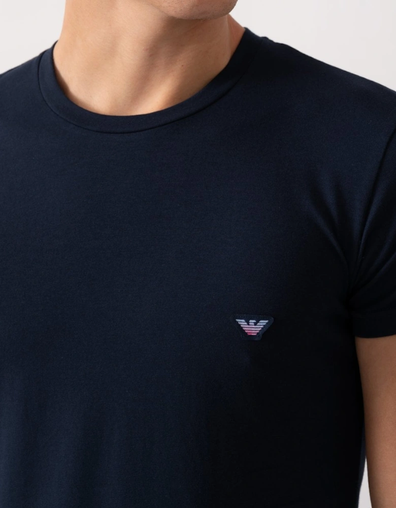 Mens Eagle Logo Slim Fit Loungewear T-Shirt