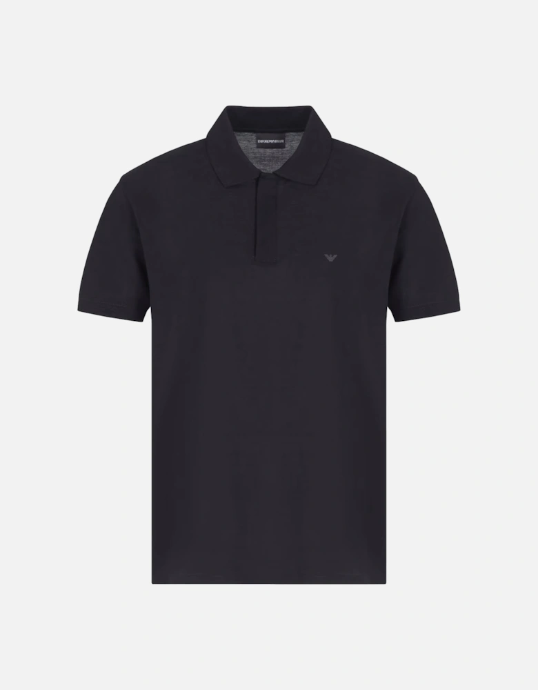 Branded Cotton Polo Navy