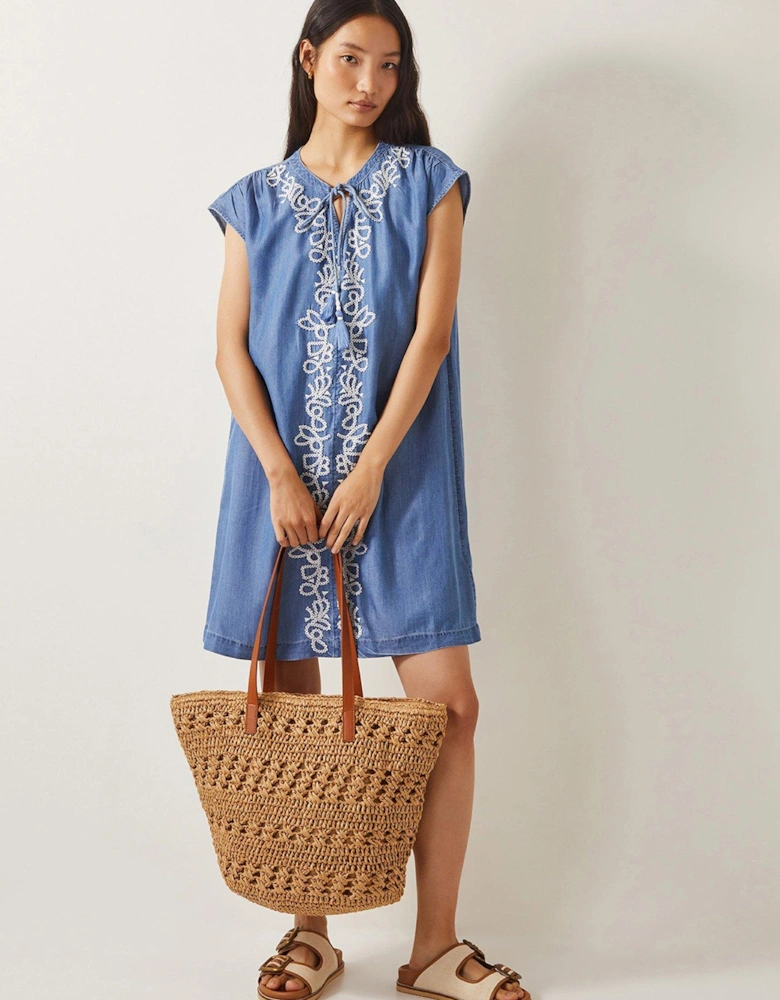 Isolde Lyocell Dress - Denim Blue