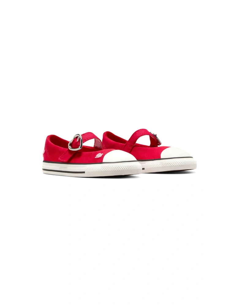 Kids Chuck Taylor All Star Dainty Mary Jane Canvas Ox - Red