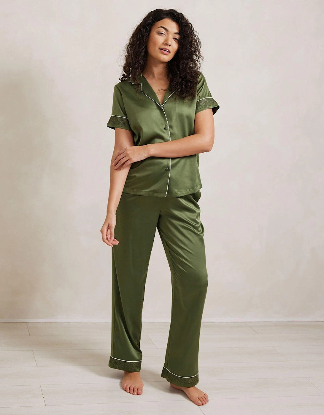 Lace Short Sleeve - Khaki, 2 of 1