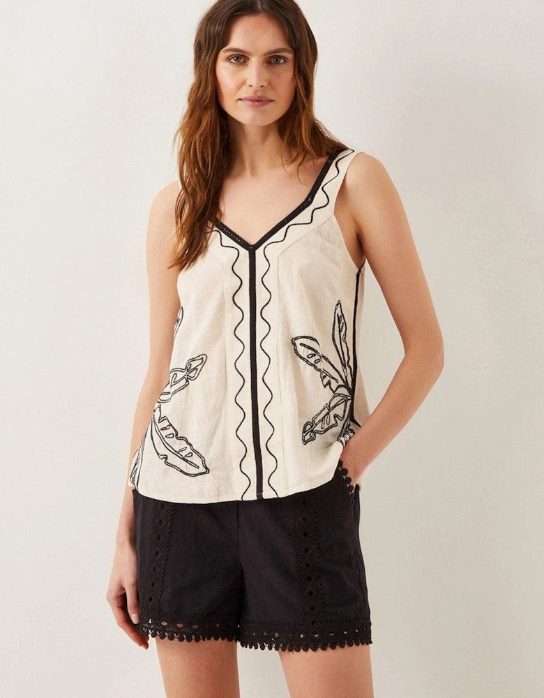 Hope Leaf Cami - Natural