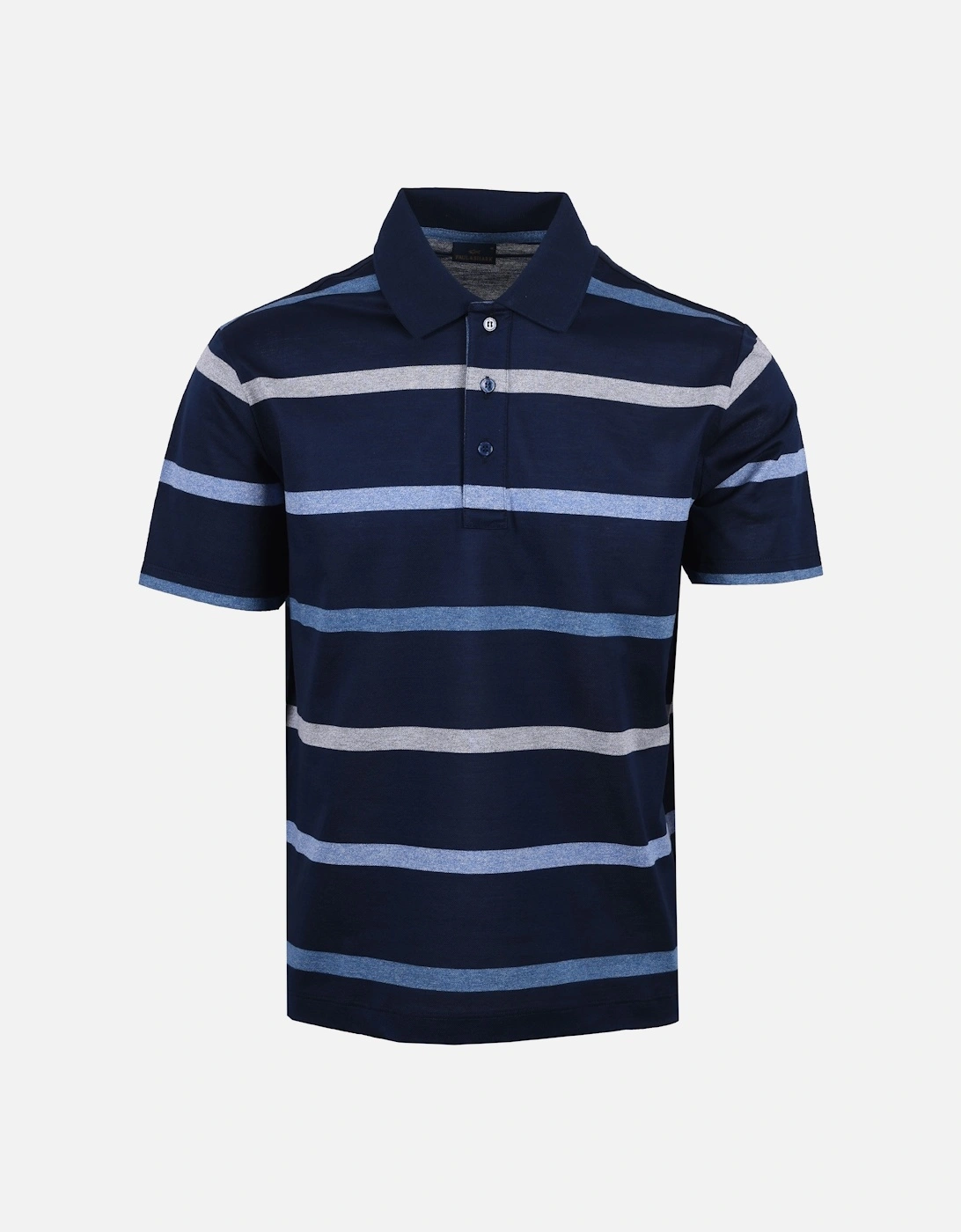 Paul And Shark Polo Shirt Navy Multi Stripe, 4 of 3