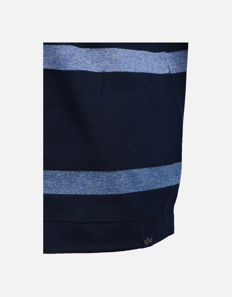 Paul And Shark Polo Shirt Navy Multi Stripe