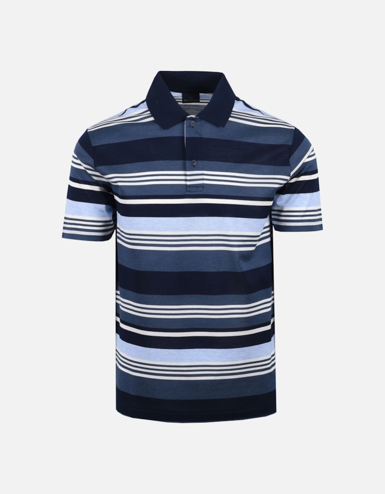 Paul And Shark Polo Blue/White Multi Stripe