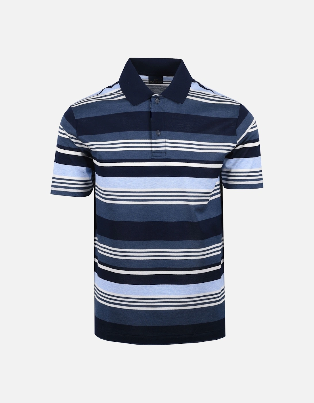 Paul And Shark Polo Blue/White Multi Stripe, 4 of 3