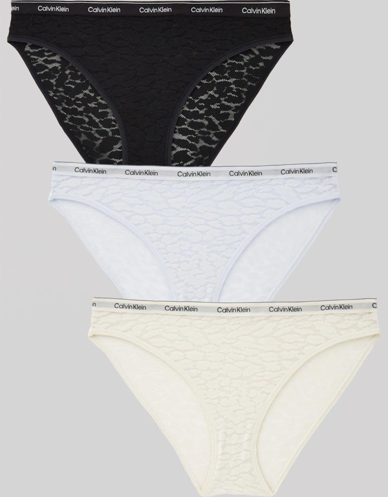 3 Pack Modern Lace Brief - Multi