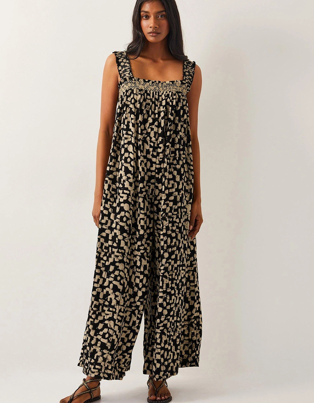 Ania Print Jumpsuit - Black, 2 of 1