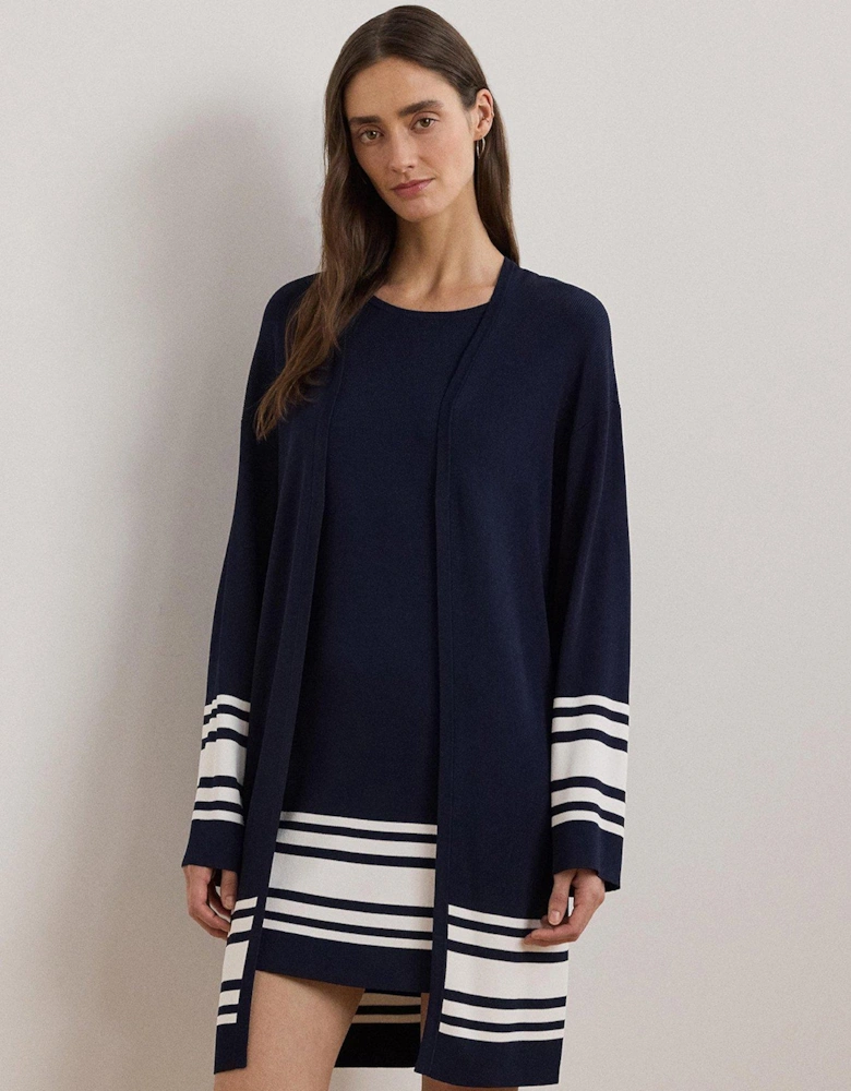 Jabrey Long Sleeve Cardigan - Navy