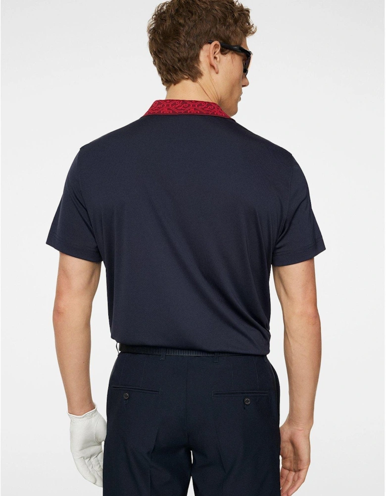 Mens Golf Glen Regular Fit Polo - Navy