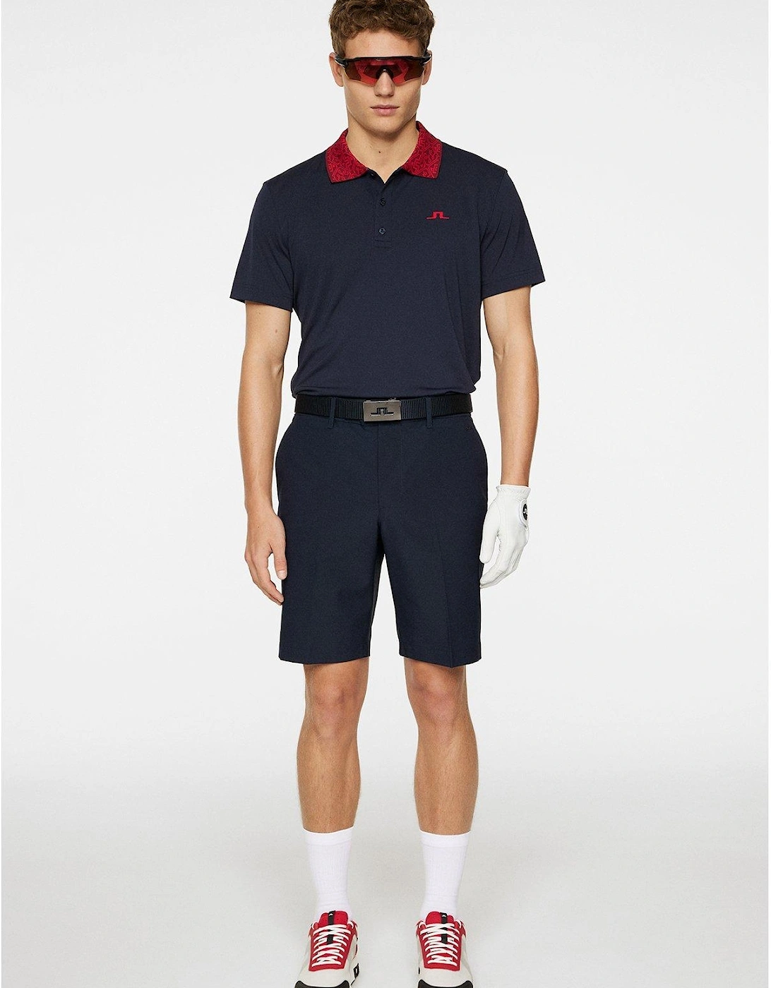 Mens Golf Glen Regular Fit Polo - Navy