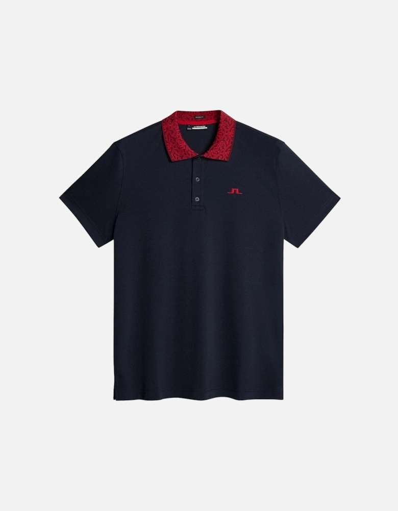 Mens Golf Glen Regular Fit Polo - Navy