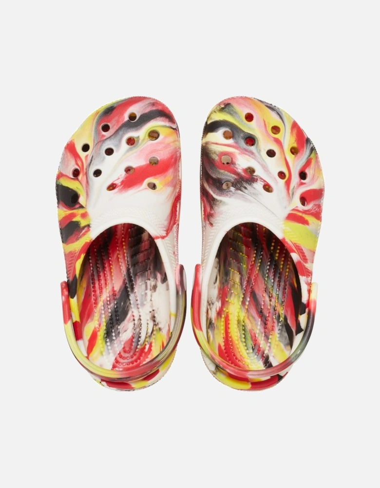 Classic Marbled Girls Clogs