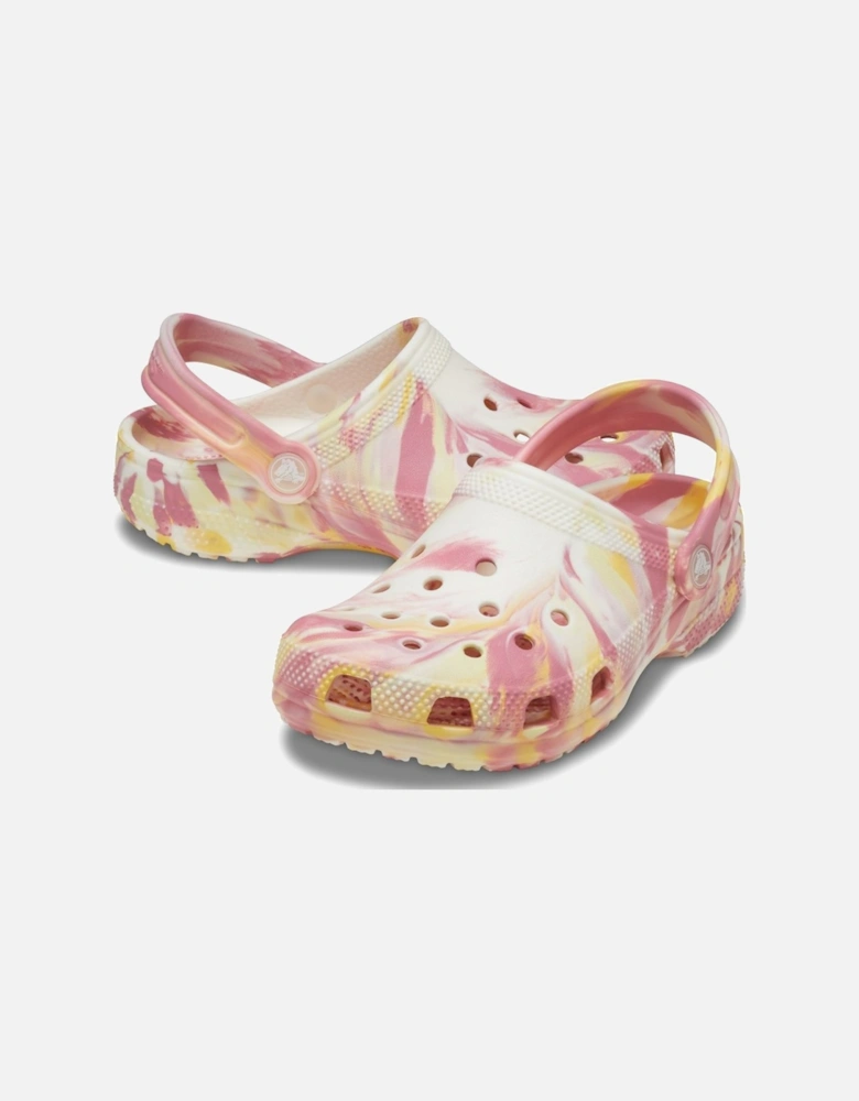 Classic Marbled Girls Clogs