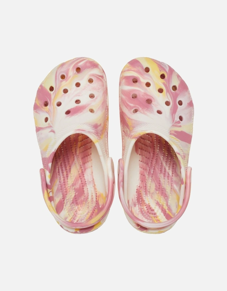 Classic Marbled Girls Clogs