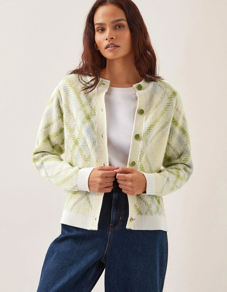 Ali Argyle Cardigan - Ivory