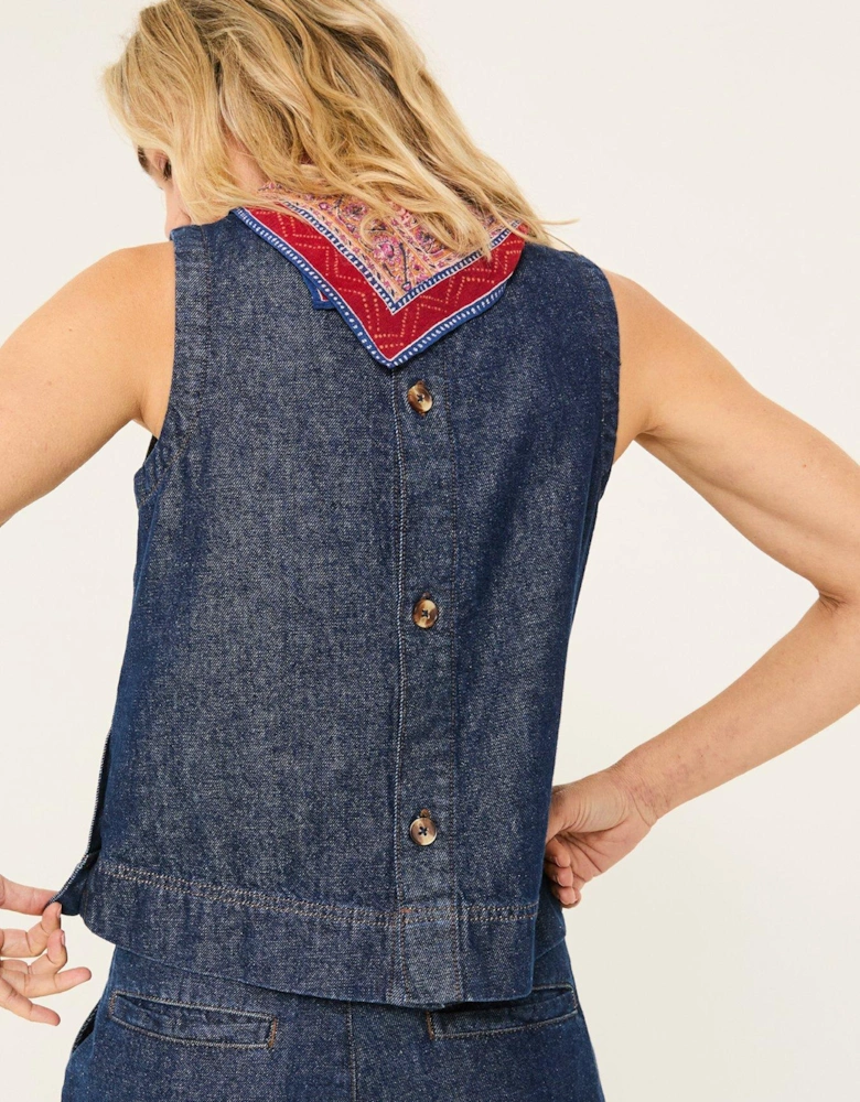 Dara Denim Shell Top - Multi