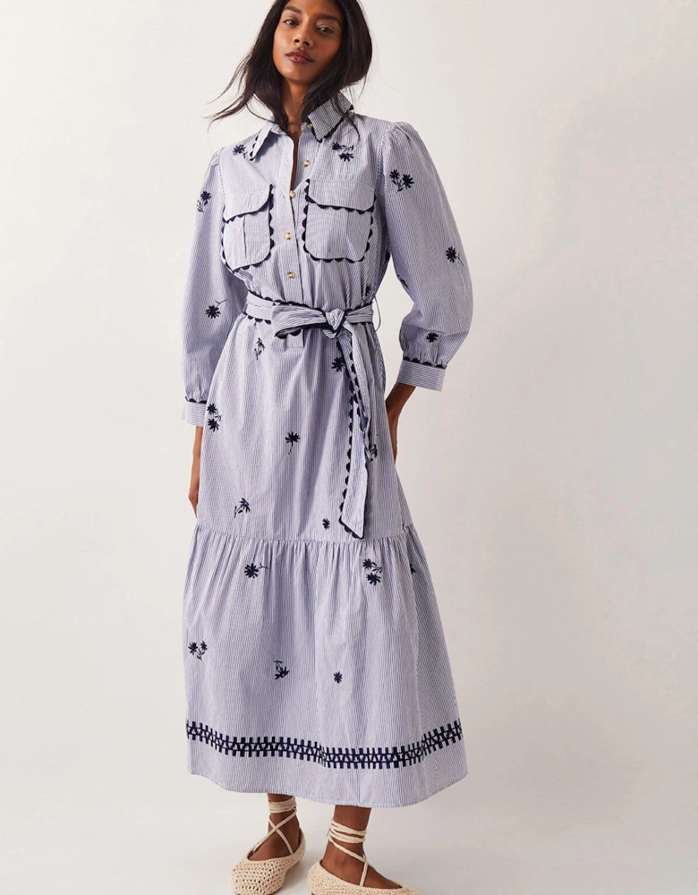 Amelia Shirt Dress - Navy