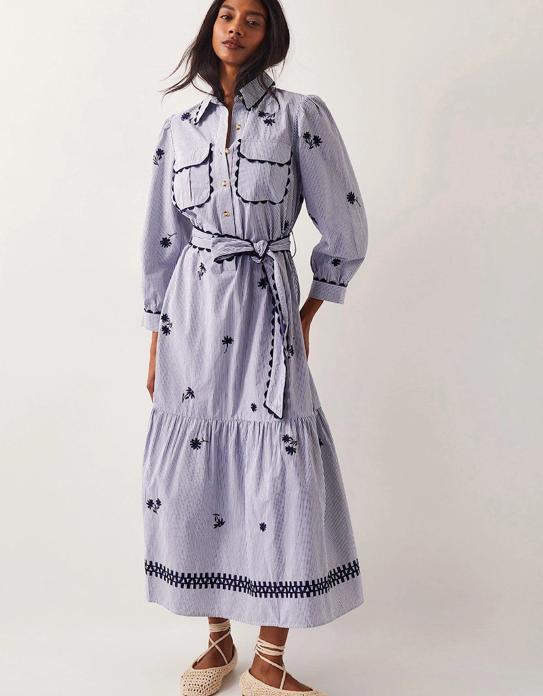 Amelia Shirt Dress - Navy, 2 of 1