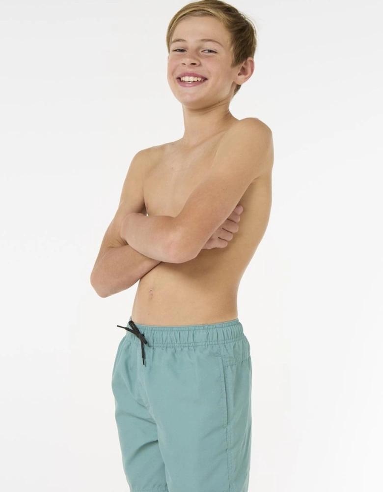 Rip Curl Kids Offset Volley Swim Shorts