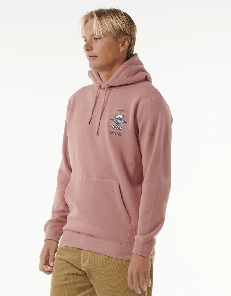 Rip Curl Mens Search Icon Fleece Pullover Hoodie