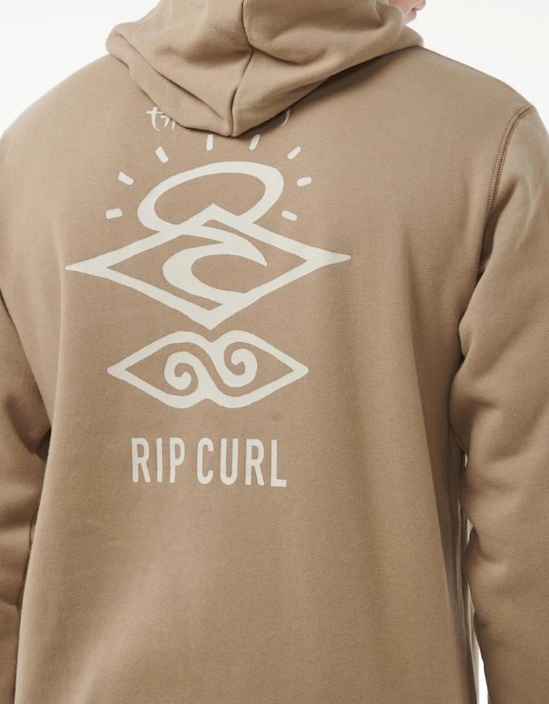 Rip Curl Mens Search Icon Fleece Pullover Hoodie