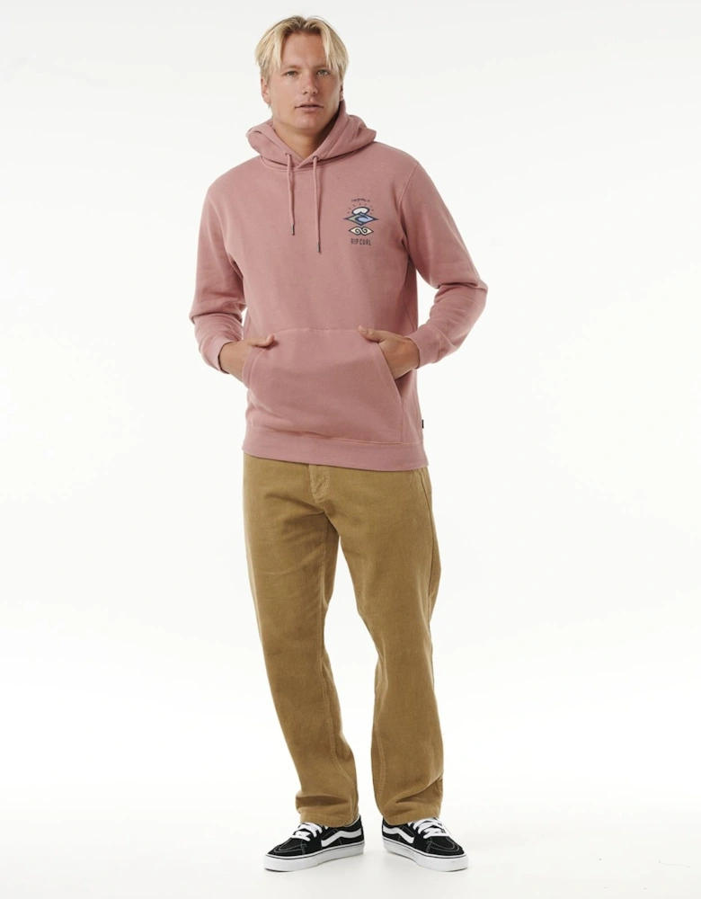 Rip Curl Mens Search Icon Fleece Pullover Hoodie