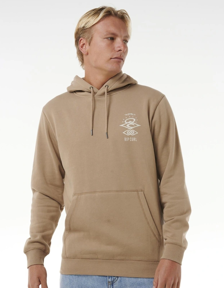 Rip Curl Mens Search Icon Fleece Pullover Hoodie