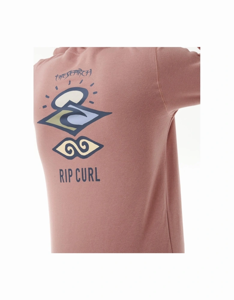 Rip Curl Mens Search Icon Fleece Pullover Hoodie