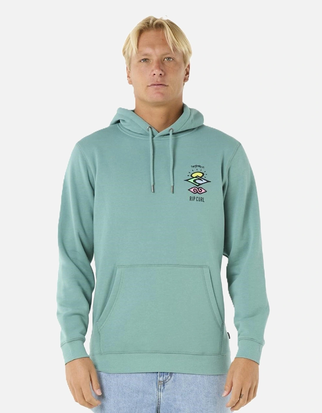 Rip Curl Mens Search Icon Fleece Pullover Hoodie