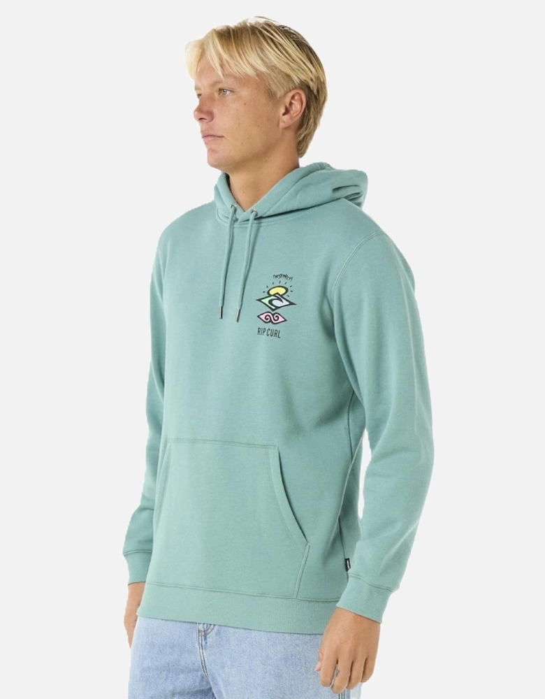 Rip Curl Mens Search Icon Fleece Pullover Hoodie