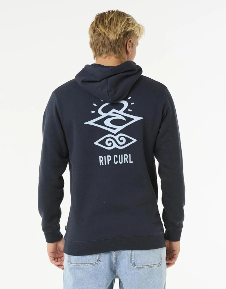 Rip Curl Mens Search Icon Fleece Pullover Hoodie